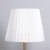 Лампа настольная "Клаудия" 1х40Вт Е27 1х5Вт LED белый/прозрачный 21х21х34см