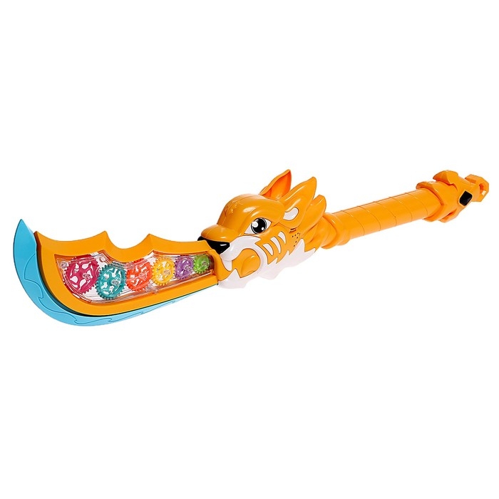 Меч &laquo;Глефа&raquo;, с шестерёнками, световые и звуковые эффекты, работает от батареек, цвет МИКС