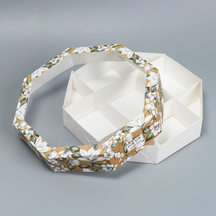 Коробка кондитерская, упаковка, «For you with love», 29 х 29 х 5 см Коробка кондитерская, упаковка, «For you with love», 29 х 29 х 5 см