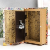 Сейф-книга дерево кожзам "Борзая в цветах" 17х11х5 см Сейф-книга дерево кожзам "Борзая в цветах" 17х11х5 см