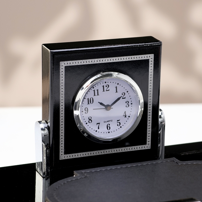 Набор настольный канцелярский 8в1 с визитницей, карандашницей, лупой и ножом для писем Набор настольный канцелярский 8в1 с визитницей, карандашницей, лупой и ножом для писем