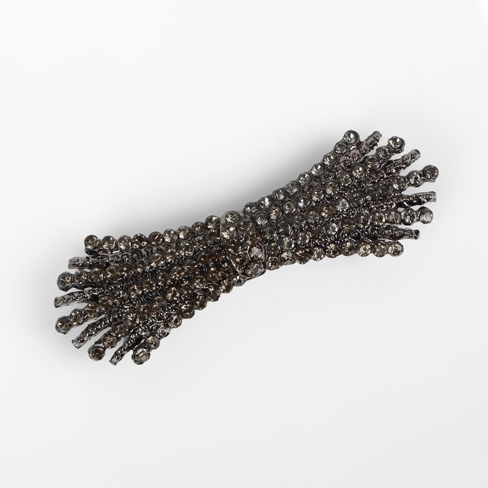 Декоративная застёжка, 4,3 &times; 1,3 см, цвет чёрный