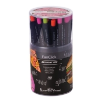 Ручка шариковая автоматическая FreshWrite FunClick. Food in black, узел 0.7 мм, синие пигментные чернила, корпус Soft Touch, МИКС Ручка шариковая автоматическая FreshWrite FunClick. Food in black, узел 0.7 мм, синие пигментные чернила, корпус Soft Touch, МИКС