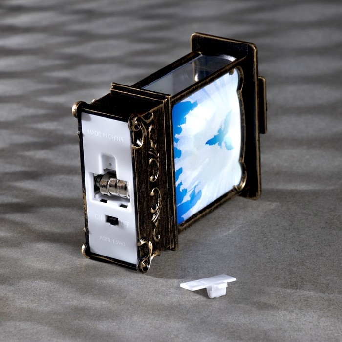 Светодиодная фигура &laquo;Фонарь с ангелом&raquo; 7.6 &times; 13.5 &times; 3.2 см, пластик, батарейки AG13х3 (в комплекте), свечение тёплое белое