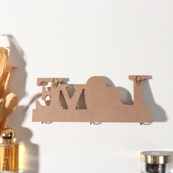 Крючки декоративные дерево Крючки декоративные дерево "Любовь витает в воздухе" 2,5х23,7х9,7 см