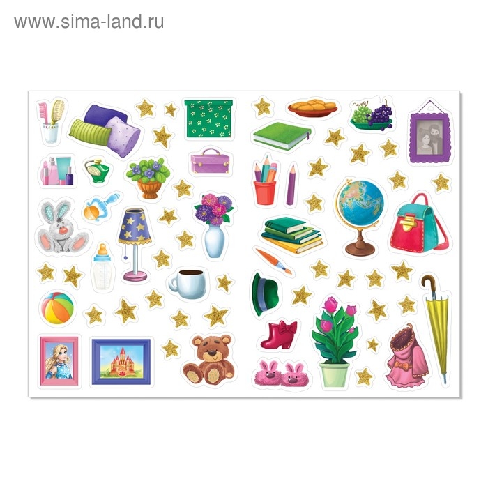 Наклейки набор &laquo;Наряди куколку. Для малышей&raquo;, 4 шт. по 12 стр.