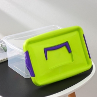 Контейнер для хранения, 4 л, 29&times;19&times;13 см, с крышкой, салатовый