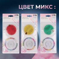 Портновский набор: булавки 40 шт, иглы 16 шт, в блистере, цвет МИКС Портновский набор: булавки 40 шт, иглы 16 шт, в блистере, цвет МИКС