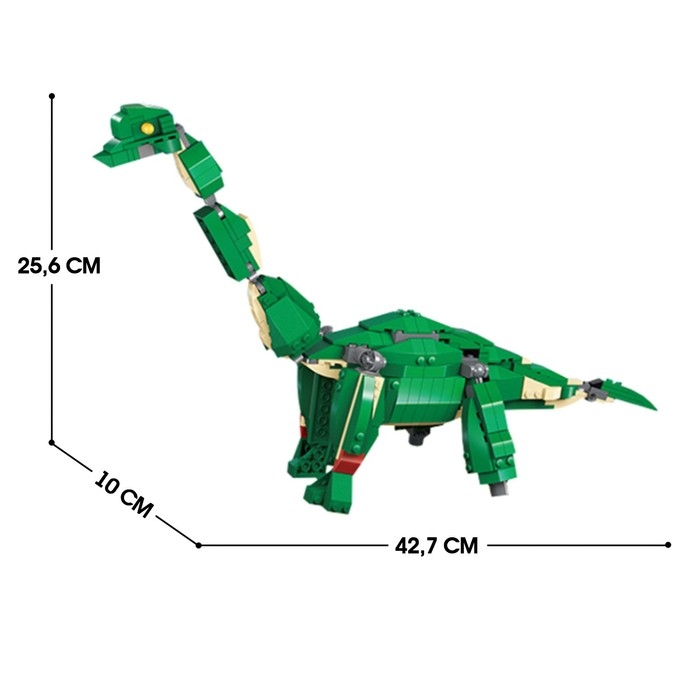 Конструктор Дино &laquo;Т-Рекс&raquo;, 3 в 1, 372 детали