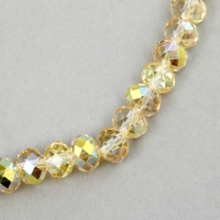 Бусины из стекла, набор 72 шт., размер 1 шт. &mdash; 8 мм, цвет золотой