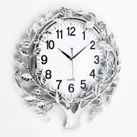 Часы настенные, серия: Интерьер, "Дерево", плавный ход, 1АА, d-37 см, 57 х 56 см Часы настенные, серия: Интерьер, "Дерево", плавный ход, 1АА, d-37 см, 57 х 56 см