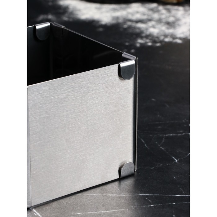 Форма для выпечки с регулировкой размера &laquo;Квадратная&raquo;, h-8,5 см, 10х10 - 18х18 см