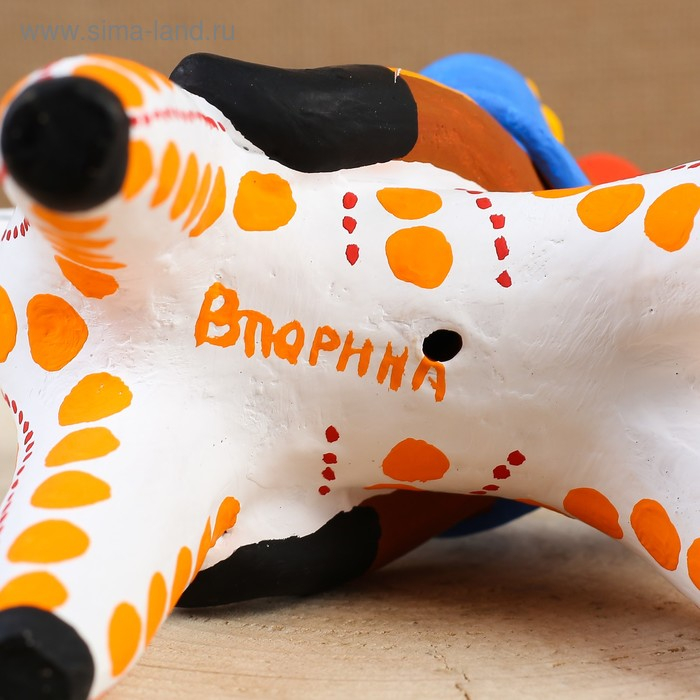 Дымковская игрушка "Всадник офицер", микс