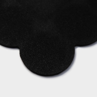 Коврик придверный Доляна &laquo;Глория&raquo;, с окантовкой, 46&times;75 см, цвет чёрный