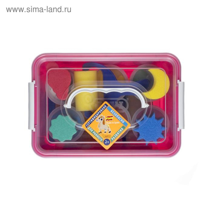 Набор красок пальчиковых 6 цветов, 750г, JOVI, с аксессуарами, пластиковый контейнер, ДЛЯ МАЛЫШЕЙ