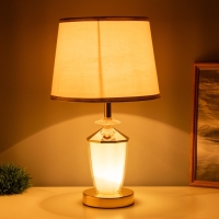 Лампа настольная "Яиме" 1х40Вт Е27 1х3Вт LED золото 25х25х42см