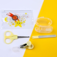 Набор маникюрный детский «Наше Чудо», 4 предмета: ножнички, книпсер, пилочка, щётка Набор маникюрный детский «Наше Чудо», 4 предмета: ножнички, книпсер, пилочка, щётка