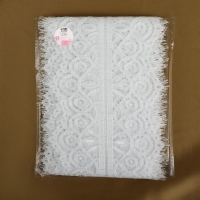 Кружево реснички, 145 мм × 3 ± 0,5 м, цвет белый Кружево реснички, 145 мм × 3 ± 0,5 м, цвет белый