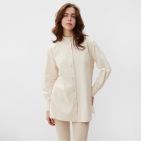 Рубашка женская MINAKU: Casual Collection цвет бежевый, р-р 46 Рубашка женская MINAKU: Casual Collection цвет бежевый, р-р 46