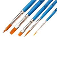 Набор кистей Синтетика 5шт Луч "Классика цвета", (круглые № 1, 3, 5; пл № 6, 8)