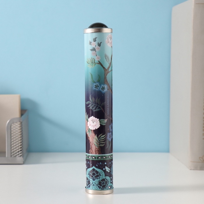 Калейдоскоп "Павлин в цветочном саду" 17х3х3 см