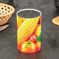 Подставка для ножей с наполнителем Доляна &laquo;Яркоцвет&raquo;, 14&times;9 см, цвет МИКС