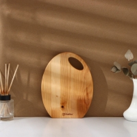 Набор разделочных досок на подставке Adelica, 3 шт: 30&times;24, 22,5&times;18, 19&times;15 см, пропитаны минеральным маслом, берёза