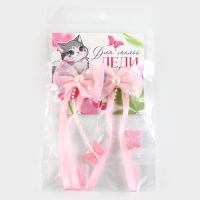 Заколки для волос с бантиком &laquo;Для милой леди&raquo;,2 шт., 4 х 15 см