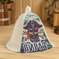 Шапка для бани "Пират" принт Шапка для бани "Пират" принт