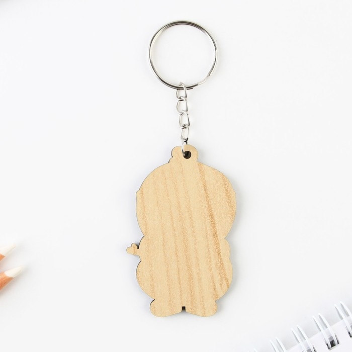 Брелок для ключей деревянный &laquo;Крутая утка&raquo;, 3,8 х 6 см