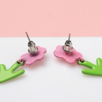 Серьги эмаль «Цветы», цветные Серьги эмаль «Цветы», цветные