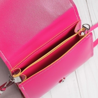 Сумка детская для девочки "Единорог в цветах", на клапане, цвет розовый, 15х4х12 см