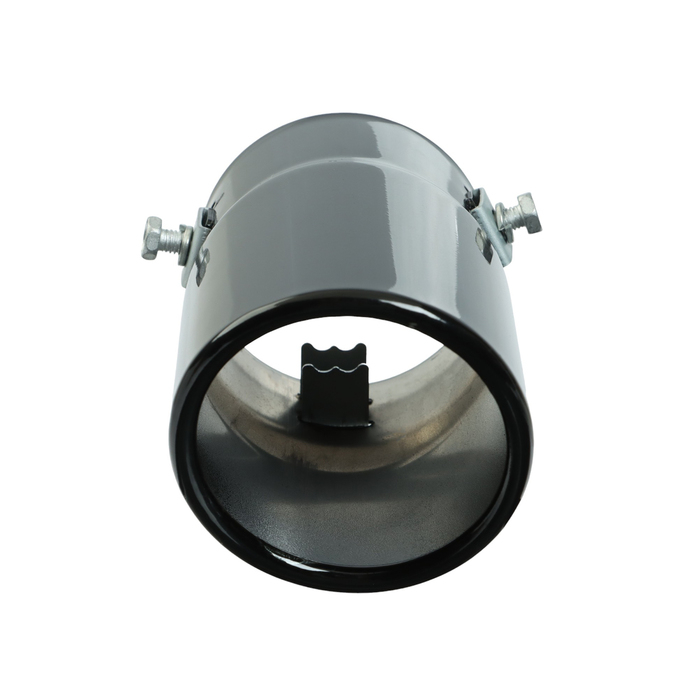 Насадка на глушитель 13.5&times;7.5 см, посадочный 60 мм, скошенная, черный глянец