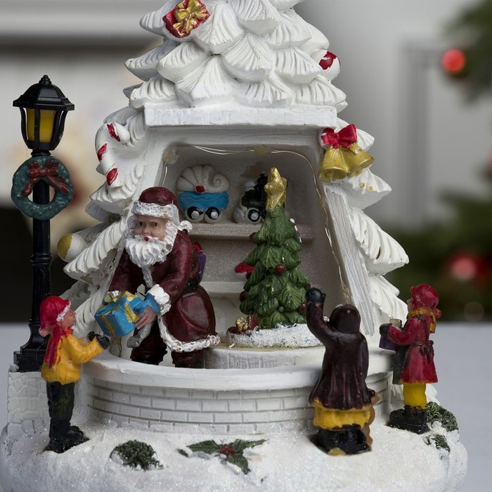 Светодиодная фигура «Ёлка» 10 × 23 × 10 см, полистоун, батарейки ААх3 (не в комплекте), USB, свечение тёплое белое Светодиодная фигура «Ёлка» 10 × 23 × 10 см, полистоун, батарейки ААх3 (не в комплекте), USB, свечение тёплое белое