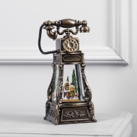 Светодиодная фигура &laquo;Телефон с домиком&raquo; 13 &times; 26 &times; 11 см, пластик, батарейки ААх3 (не в комплекте), USB, свечение тёплое белое