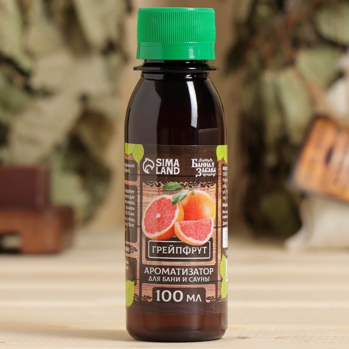 Ароматизатор для бани и ванны «Грейпфрут», натуральный, 100 мл, Ароматизатор для бани и ванны «Грейпфрут», натуральный, 100 мл, "Банная Забава"