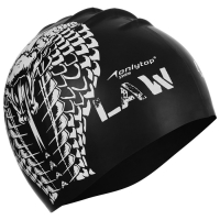 Шапочка для плавания взрослая ONLYTOP Outlaw, силиконовая, обхват 54-60 см