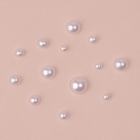 Стразы для ногтей, жемчужные, объёмные, 12 ячеек, перламутровые