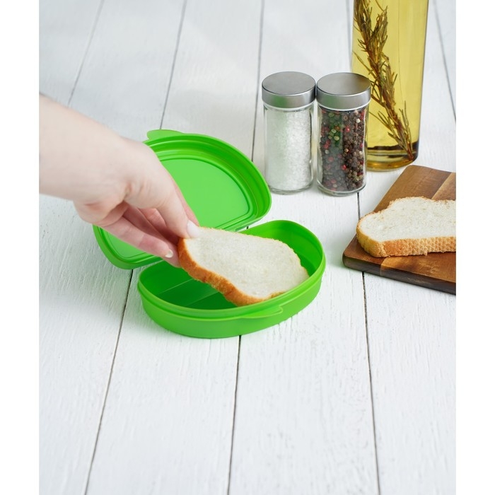 Бутербродница &laquo;Чехол на бутер&raquo;, 400 мл, цвет салатовый