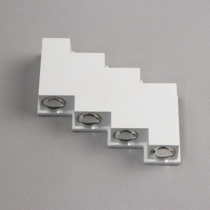 Светильник фасадный &laquo;Луч&raquo;, FSD-012, 8 Вт, 3000К, 4 луча, IP65, 220 В, металл, белый