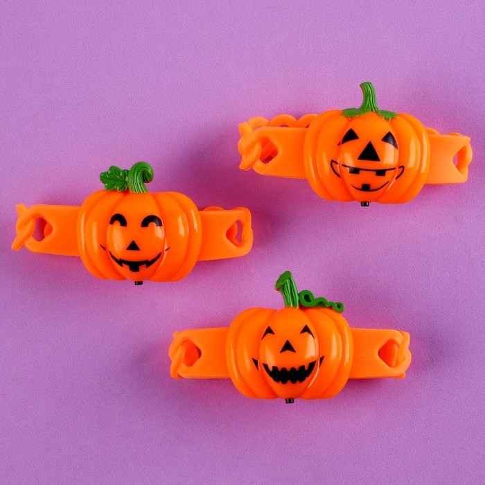 Браслет световой &laquo;Тыква&raquo;, виды МИКС