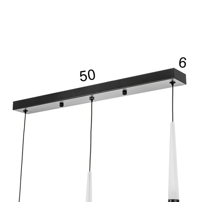 Светильник BayerLux Подвес BayerLuxной "Амадеус" 3хLED 18Вт 4000К черный 50х4х30-180см