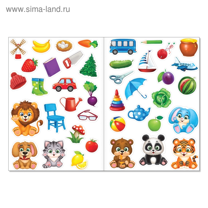 Многоразовые наклейки набор &laquo;Загадки для самых маленьких&raquo;, А4, 2 шт.