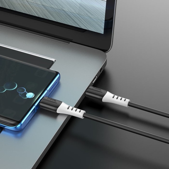 Кабель Hoco X82, Type-C - Type-C, 60 Вт, 3 А, 1 м, оплётка силикон, чёрный Кабель Hoco X82, Type-C - Type-C, 60 Вт, 3 А, 1 м, оплётка силикон, чёрный