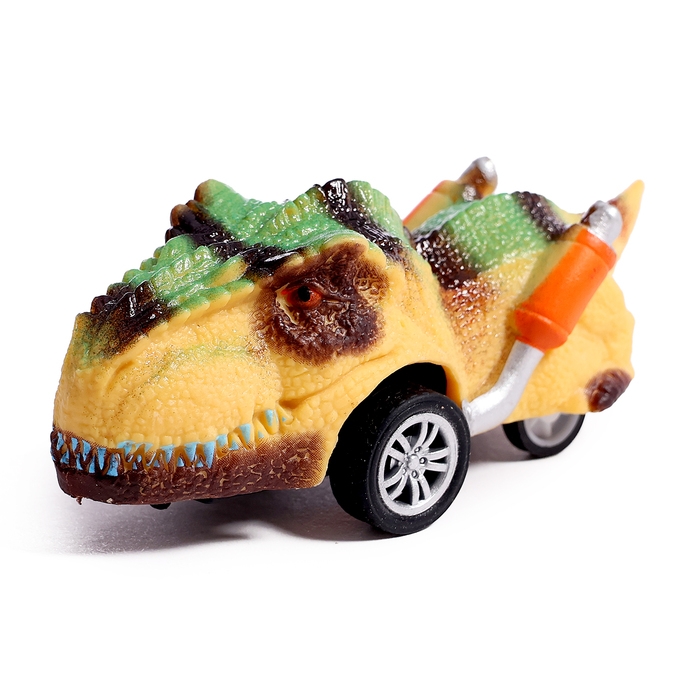 Игровой набор &laquo;Диногонки&raquo;, инерционный механизм, 6 видов машинок, цвет МИКС