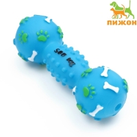 Игрушка пищащая "Гантель 500 kg", 17,5 см, голубая Игрушка пищащая "Гантель 500 kg", 17,5 см, голубая