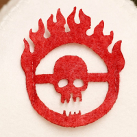 Шапка для бани с аппликацией "Безумный Макс" Шапка для бани с аппликацией "Безумный Макс"