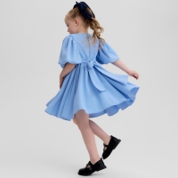 Платье для девочки, MINAKU :Party Dress, цвет голубой, рост 98 см Платье для девочки, MINAKU :Party Dress, цвет голубой, рост 98 см