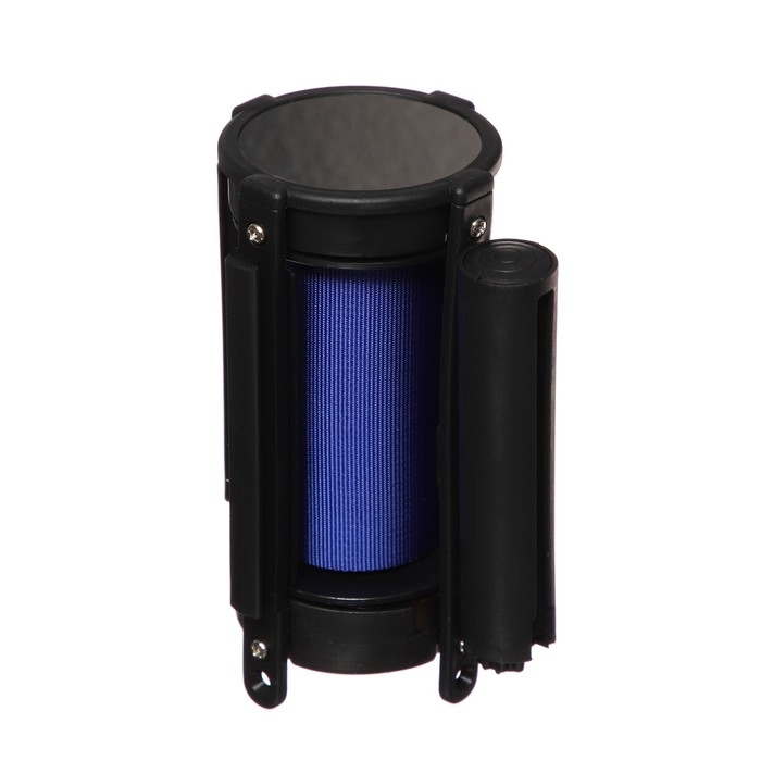 Кассета с вытяжной лентой-180см, синяя, высота-13см, ширина 6.6см, ширина ленты-80мм Кассета с вытяжной лентой-180см, синяя, высота-13см, ширина 6.6см, ширина ленты-80мм