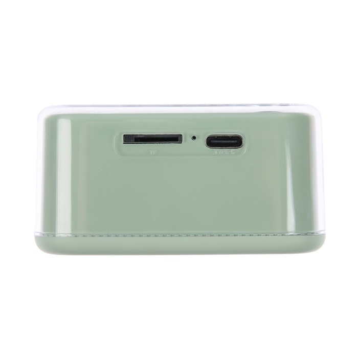 Портативная колонка DW12, 5 Вт, прозрачная, 400 мАч, зелёная Портативная колонка DW12, 5 Вт, прозрачная, 400 мАч, зелёная